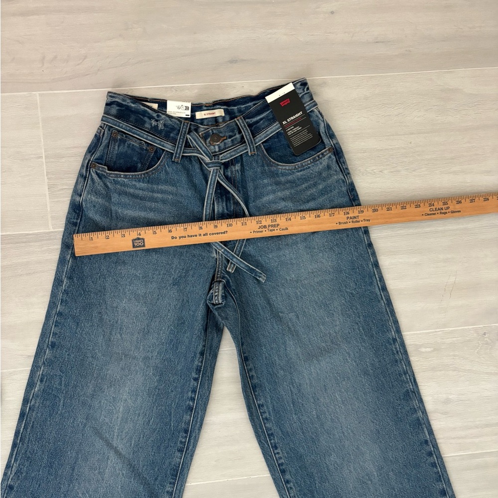 Levi's Blue Wide Leg Flare Jeans - Picture 7 of 8